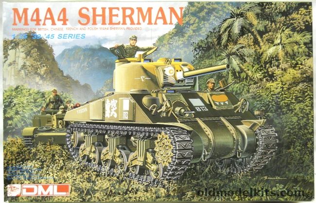DML 1/35 M4A4 Sherman - Great Britain / China / Free French / Poland, 6035 plastic model kit